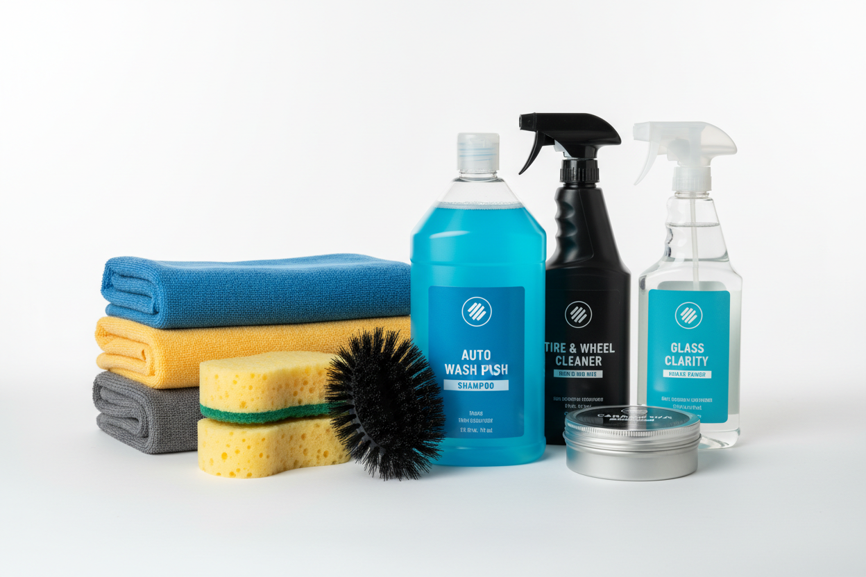 kit productos de limpieza auto